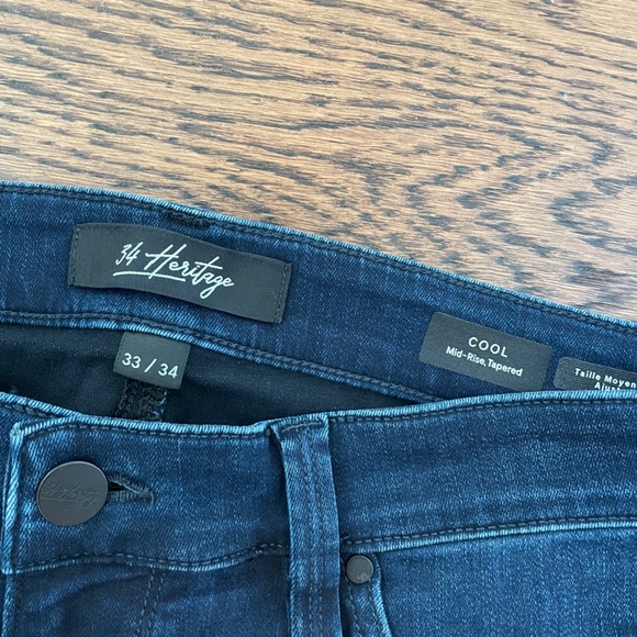 "34 Heritage" Jeans - Cool Tapered Leg - Mid Organic (33x34) - Picture 2 of 3